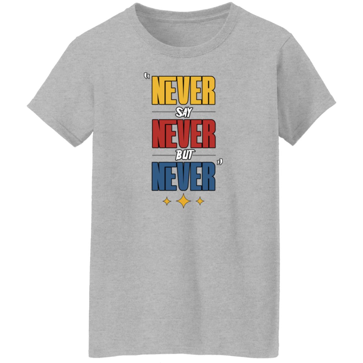 Never Say Never But Never Shirt Hoodie Sweatshirt Dc4lcustomtees - Teechipus