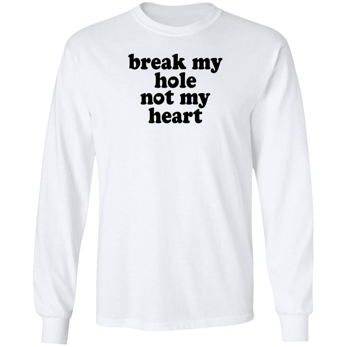 Break My Hole Not My Heart Shirt Hoodie Sweatshirt - Teechipus