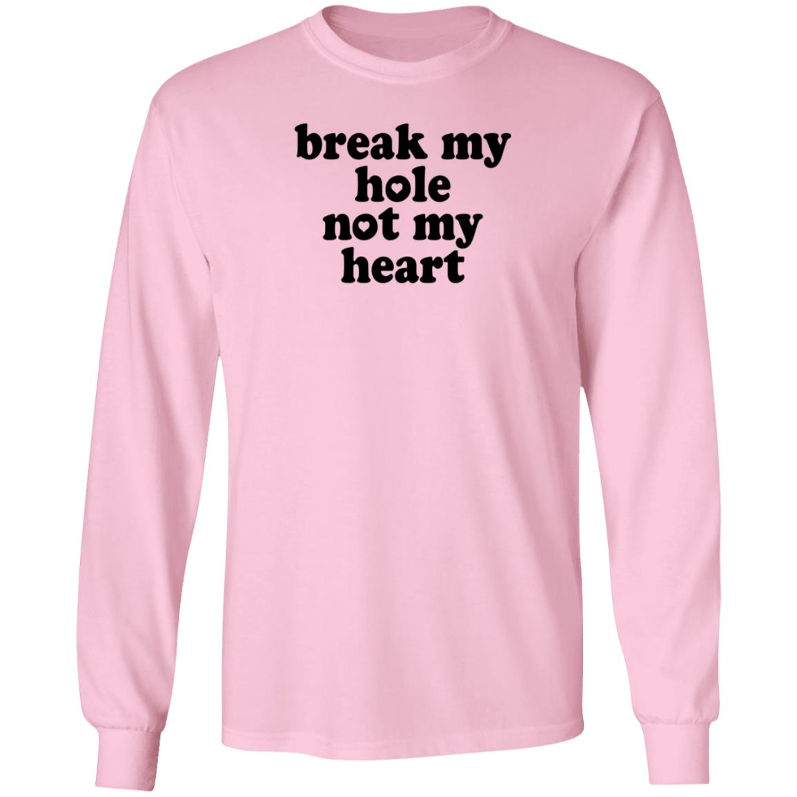 Break My Hole Not My Heart Shirt Hoodie Sweatshirt - Teechipus