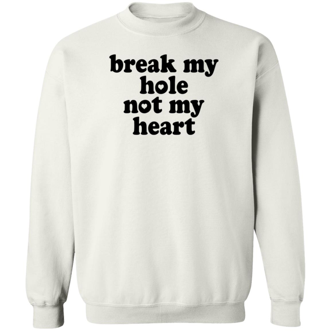 Break My Hole Not My Heart Shirt Hoodie Sweatshirt - Teechipus