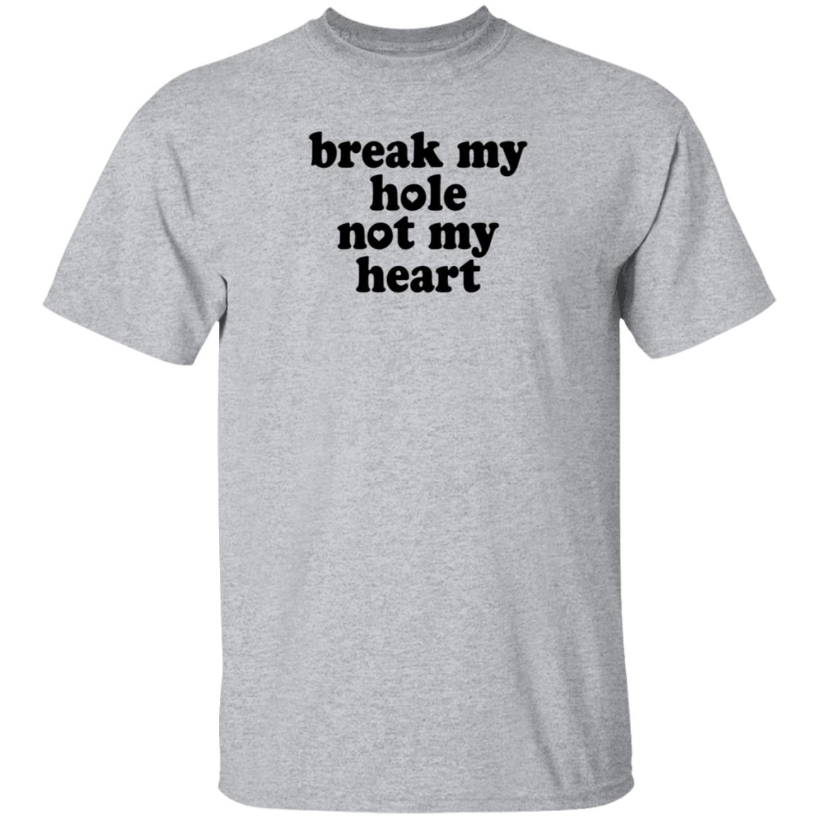 Break My Hole Not My Heart Shirt Hoodie Sweatshirt - Teechipus