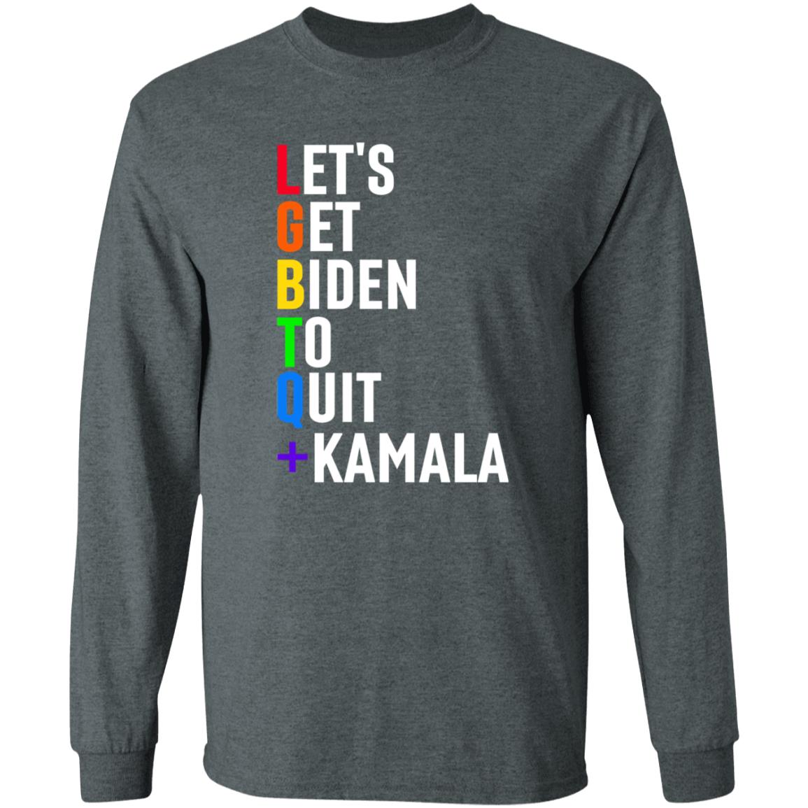 Lgbtq Let's Get Biden To Quit +Kamala Hoodie - Teechipus