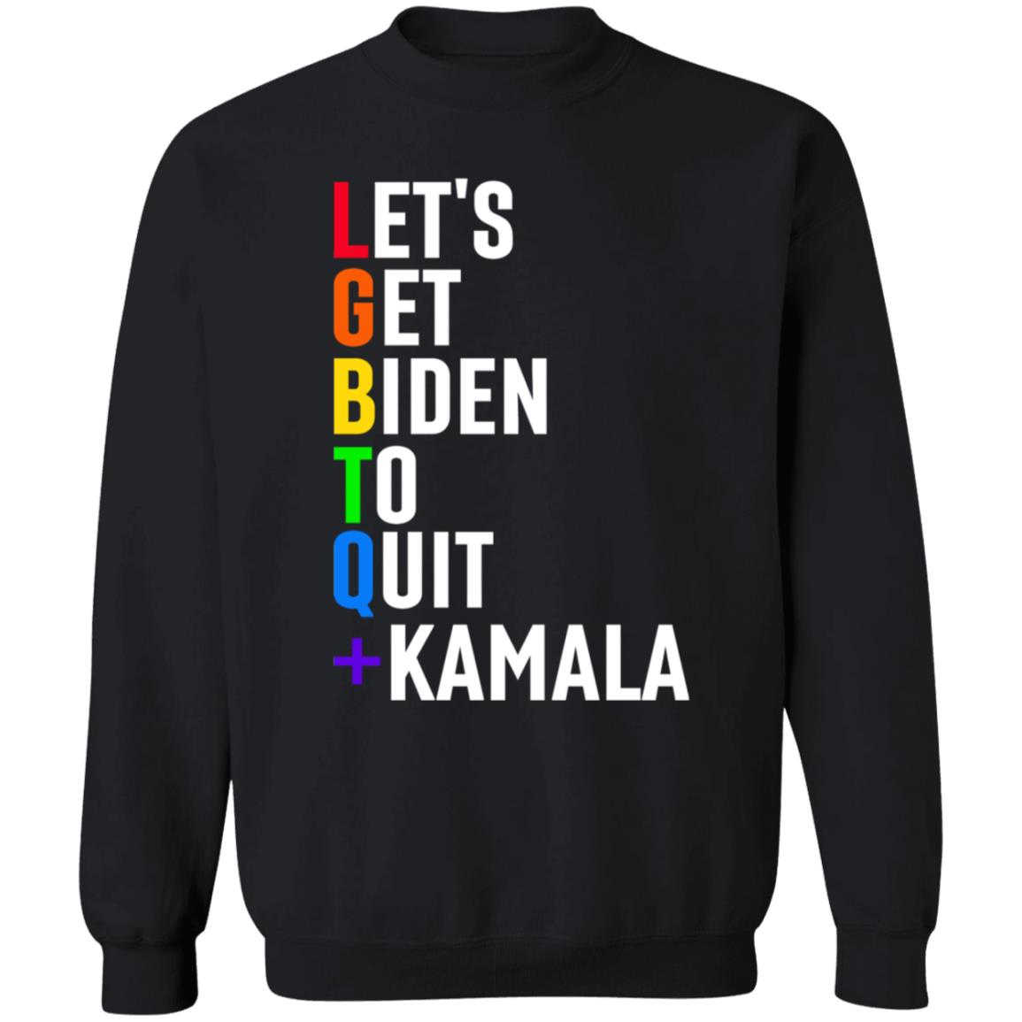 Lgbtq Let's Get Biden To Quit +Kamala Hoodie - Teechipus