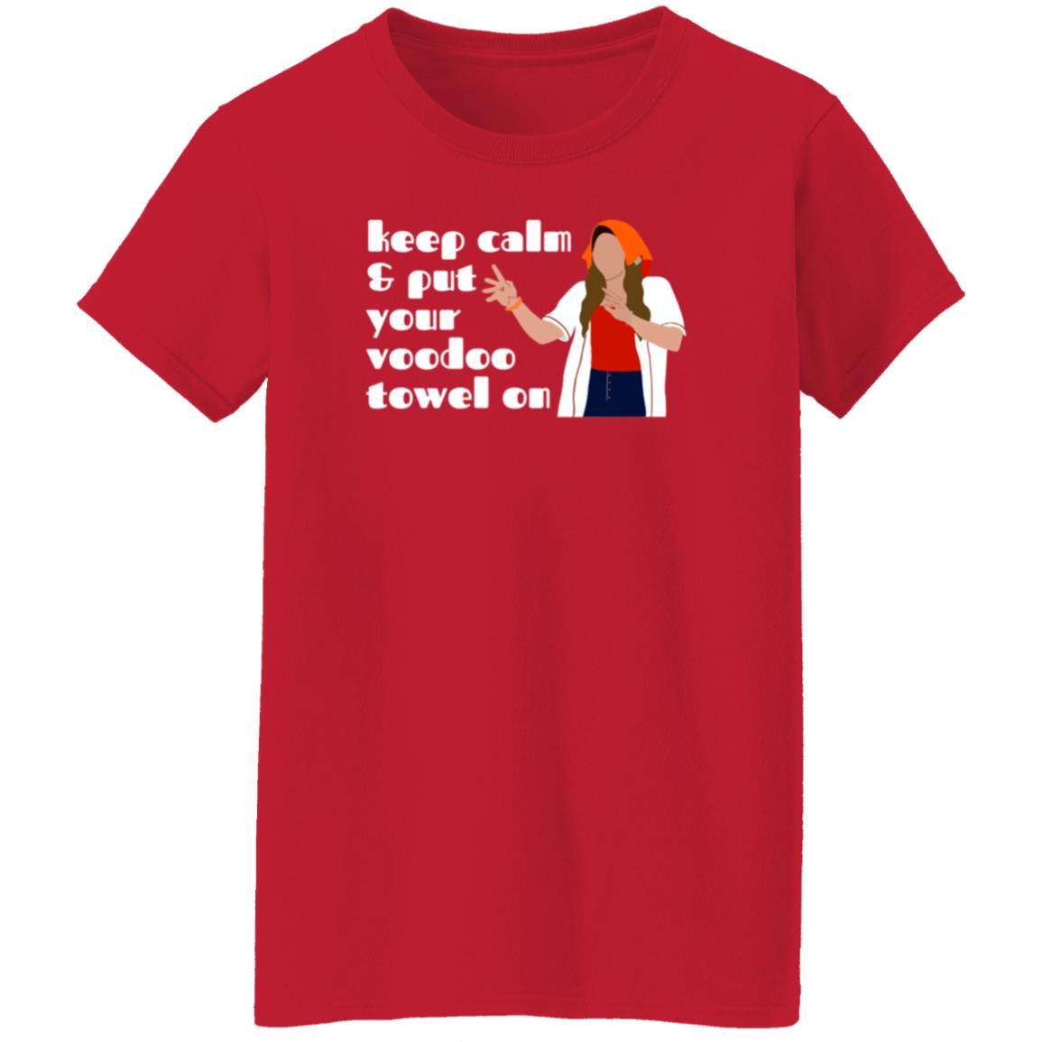 Keep Calm And Put Your Voodoo Towel On Shirt Voodoo Towel Shirt Hoodie Sweatshirt - Teechipus
