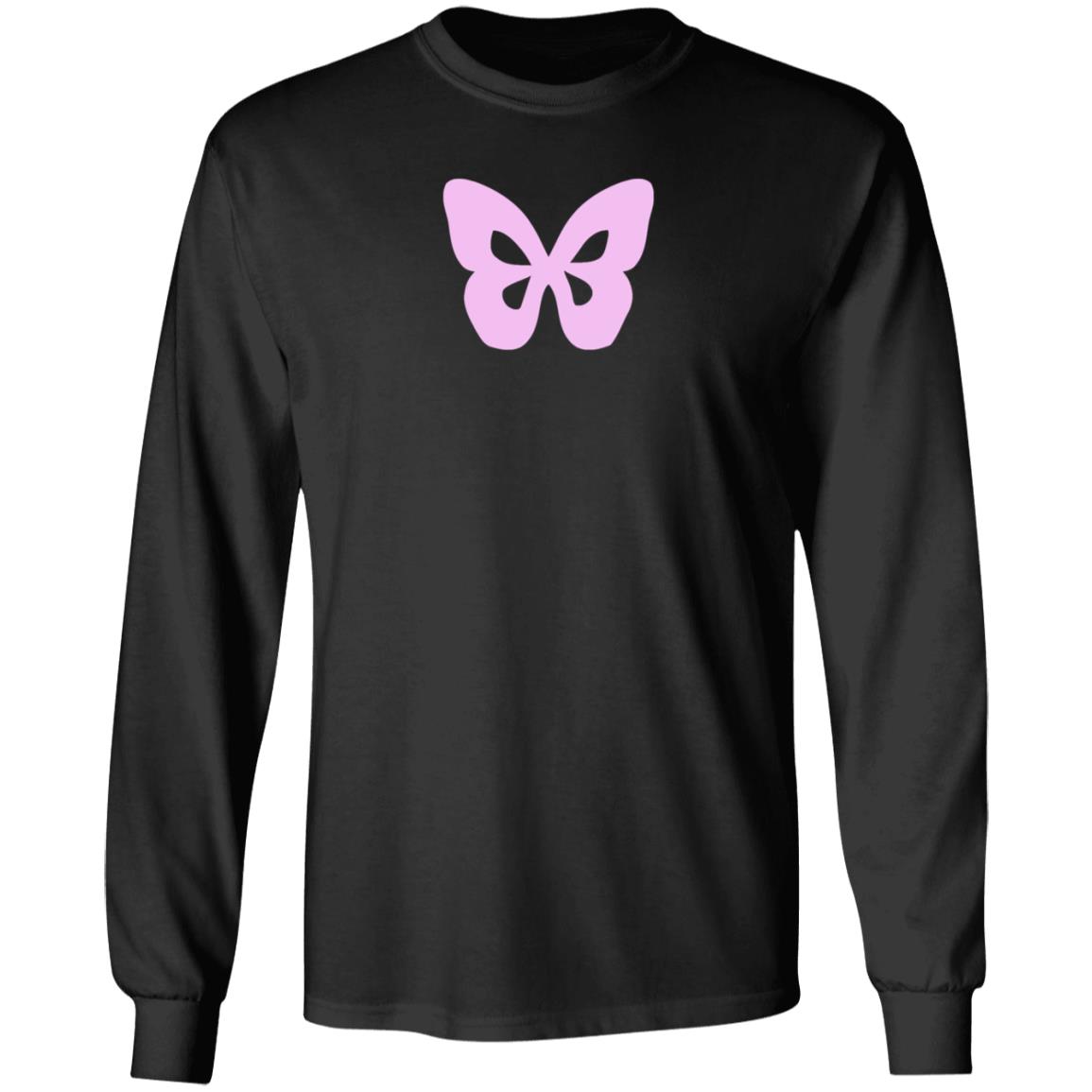 Luna Li Brown Butterfly Hoodie Luna Li Merch - Teechipus