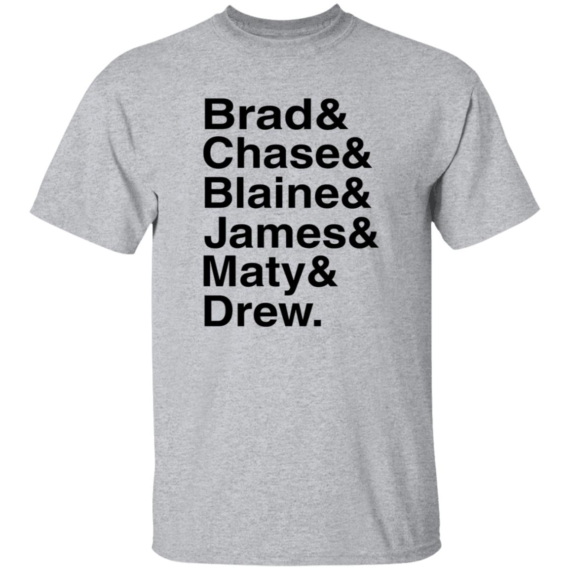 Brad Chase Blaine James Maty Drew Shirt 573Tees Merch Qb1 Shirt - Teechipus