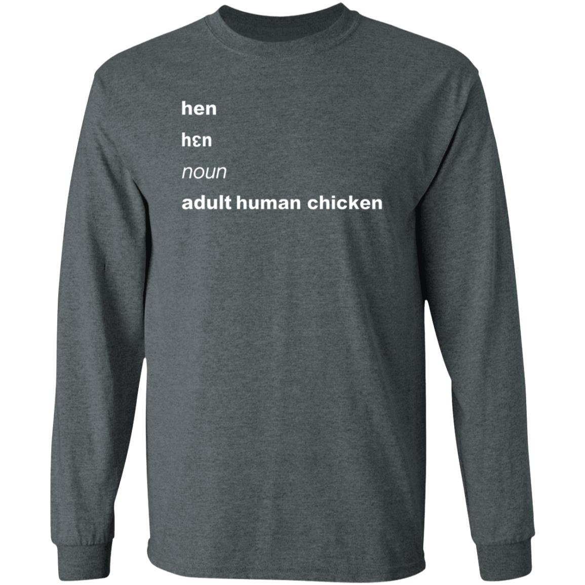Hen Noun Adult Human Chicken Shirt Lgbwiththet - Teechipus