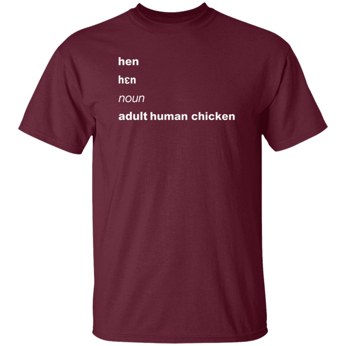 Hen Noun Adult Human Chicken Shirt Lgbwiththet - Teechipus
