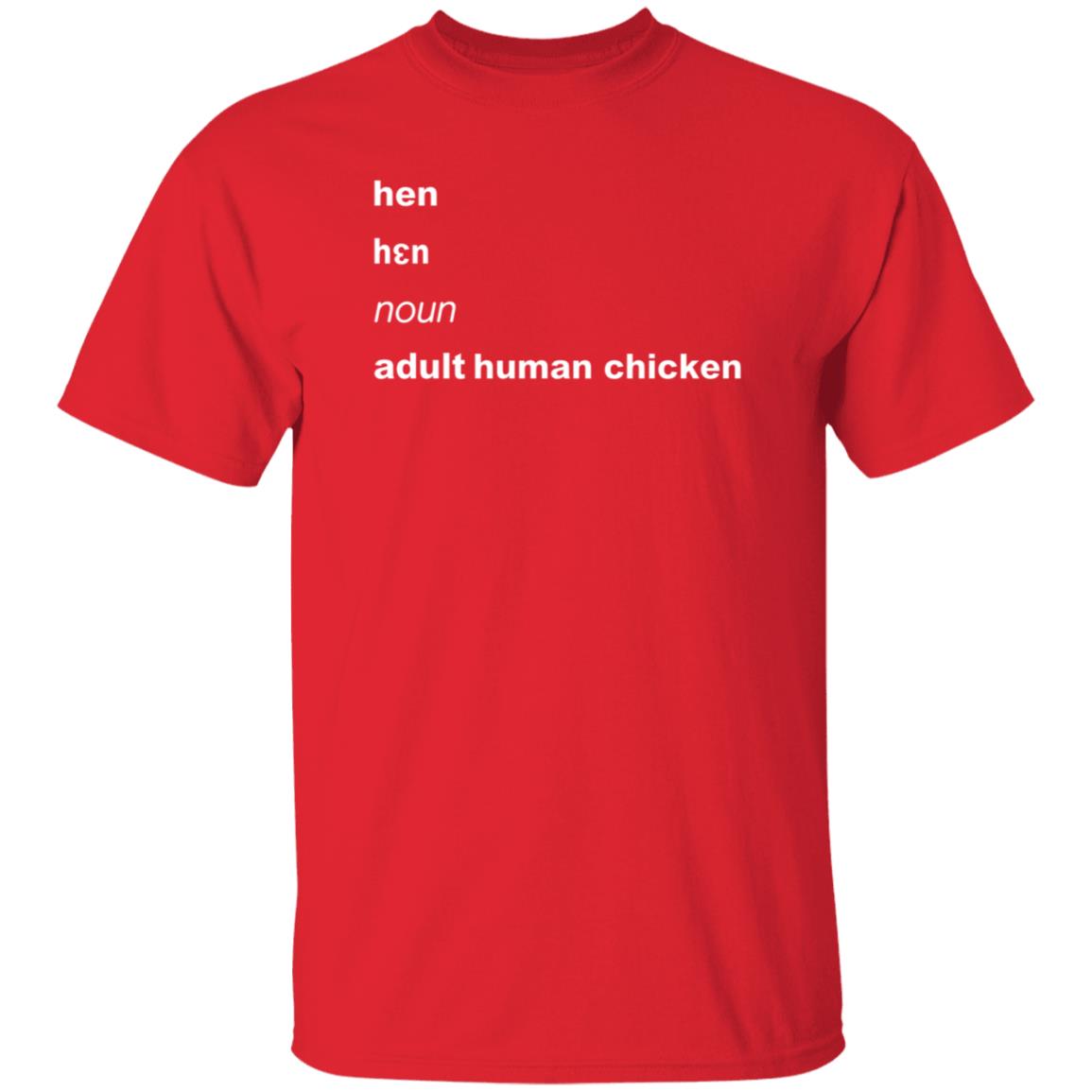 Hen Noun Adult Human Chicken Shirt Lgbwiththet - Teechipus