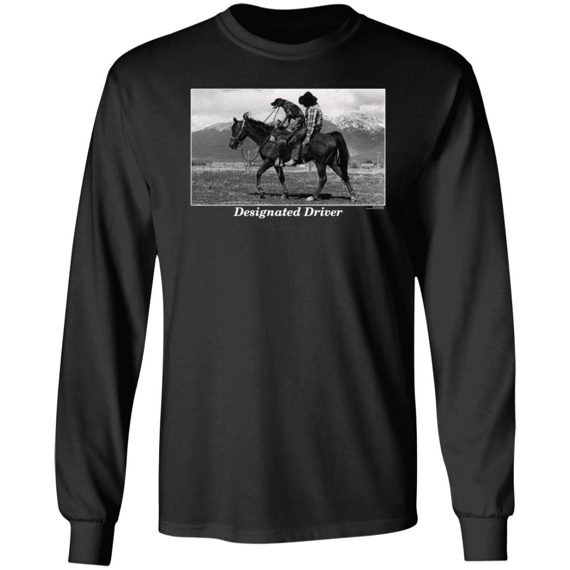 Designated Driver Santa Fe Shirt Vintage Designated Driver Santa Fe Cowboy And Dog Black Shirt Hoodie Sweatshirt - Teechipus