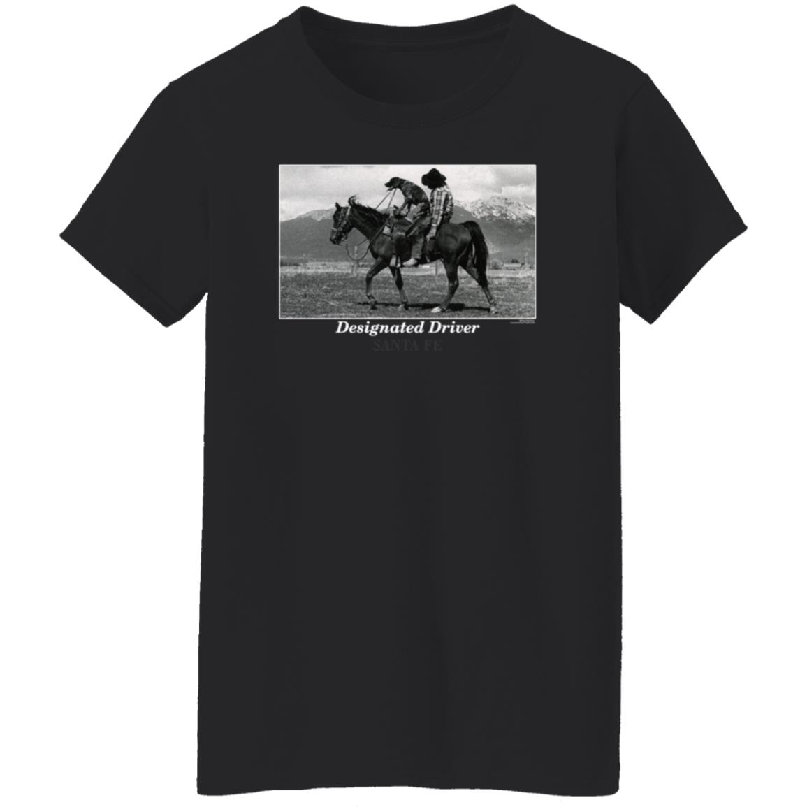 Designated Driver Santa Fe Shirt Vintage Designated Driver Santa Fe Cowboy And Dog Black Shirt Hoodie Sweatshirt - Teechipus
