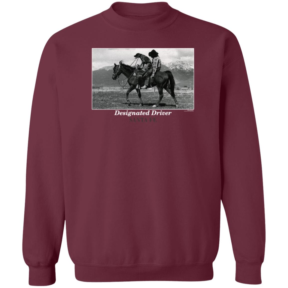 Designated Driver Santa Fe Shirt Vintage Designated Driver Santa Fe Cowboy And Dog Black Shirt Hoodie Sweatshirt - Teechipus