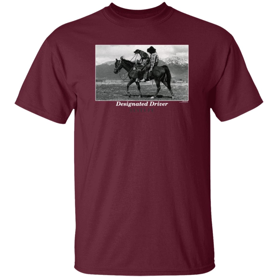 Designated Driver Santa Fe Shirt Vintage Designated Driver Santa Fe Cowboy And Dog Black Shirt Hoodie Sweatshirt - Teechipus