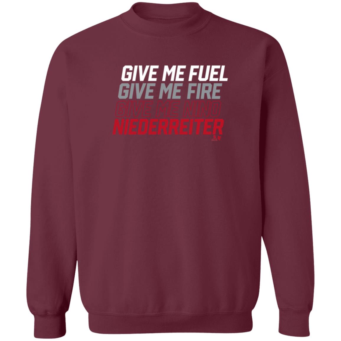 Breakingt Store Give Me Fuel Give Me Fire Give Me Nino Niederreiter Shirt Hoodie Sweatshirt - Teechipus