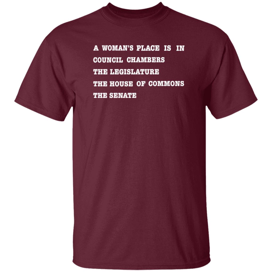 A Woman's Place Shirt Hoodie Sweatshirt Madame Premier Store - Teechipus