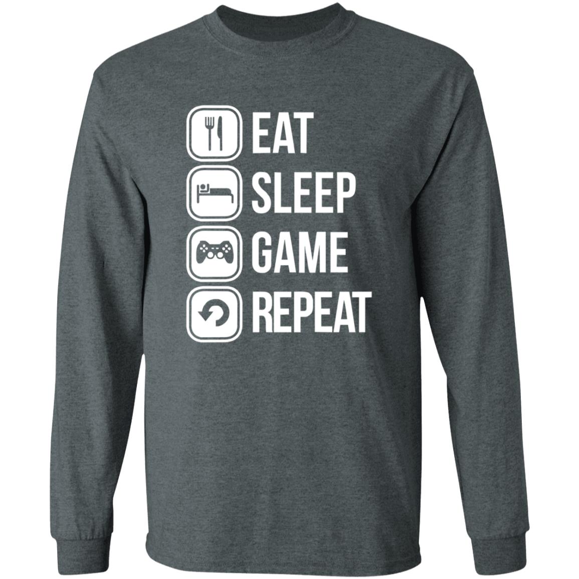 Eat Sleep Game Repeat Shirt Spooky Sweets - Teechipus