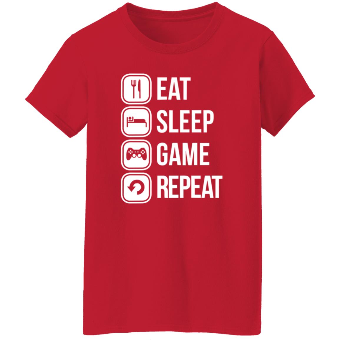 Eat Sleep Game Repeat Shirt Spooky Sweets - Teechipus