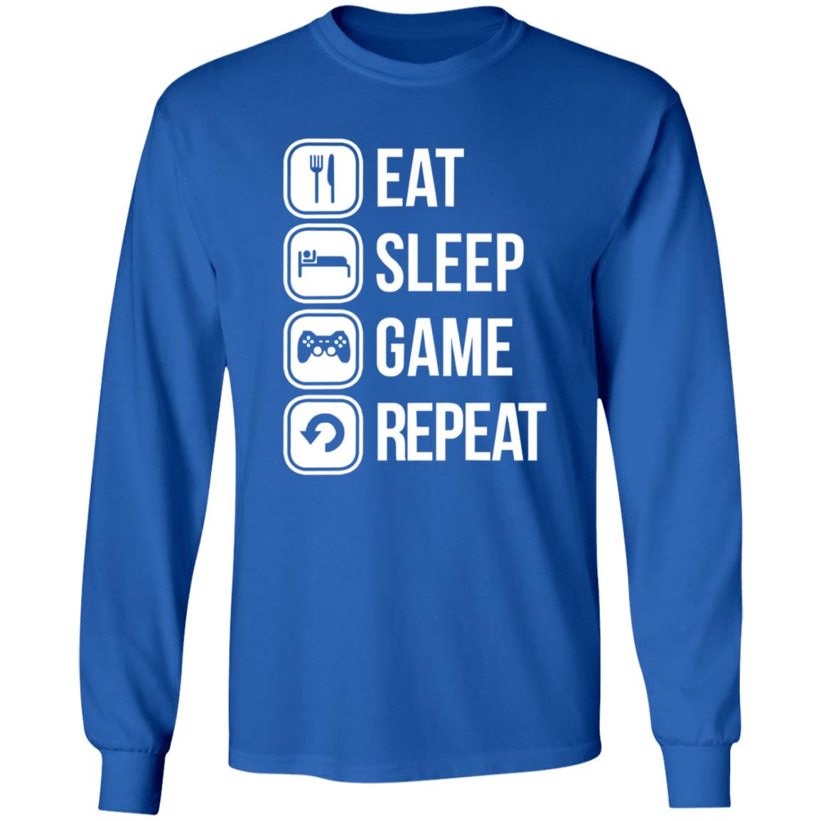Eat Sleep Game Repeat Shirt Spooky Sweets - Teechipus