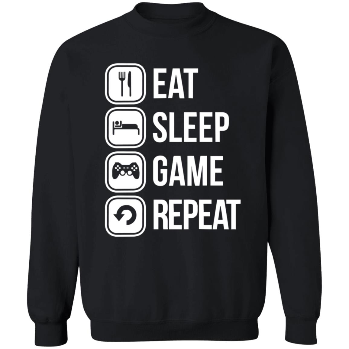 Eat Sleep Game Repeat Shirt Spooky Sweets - Teechipus