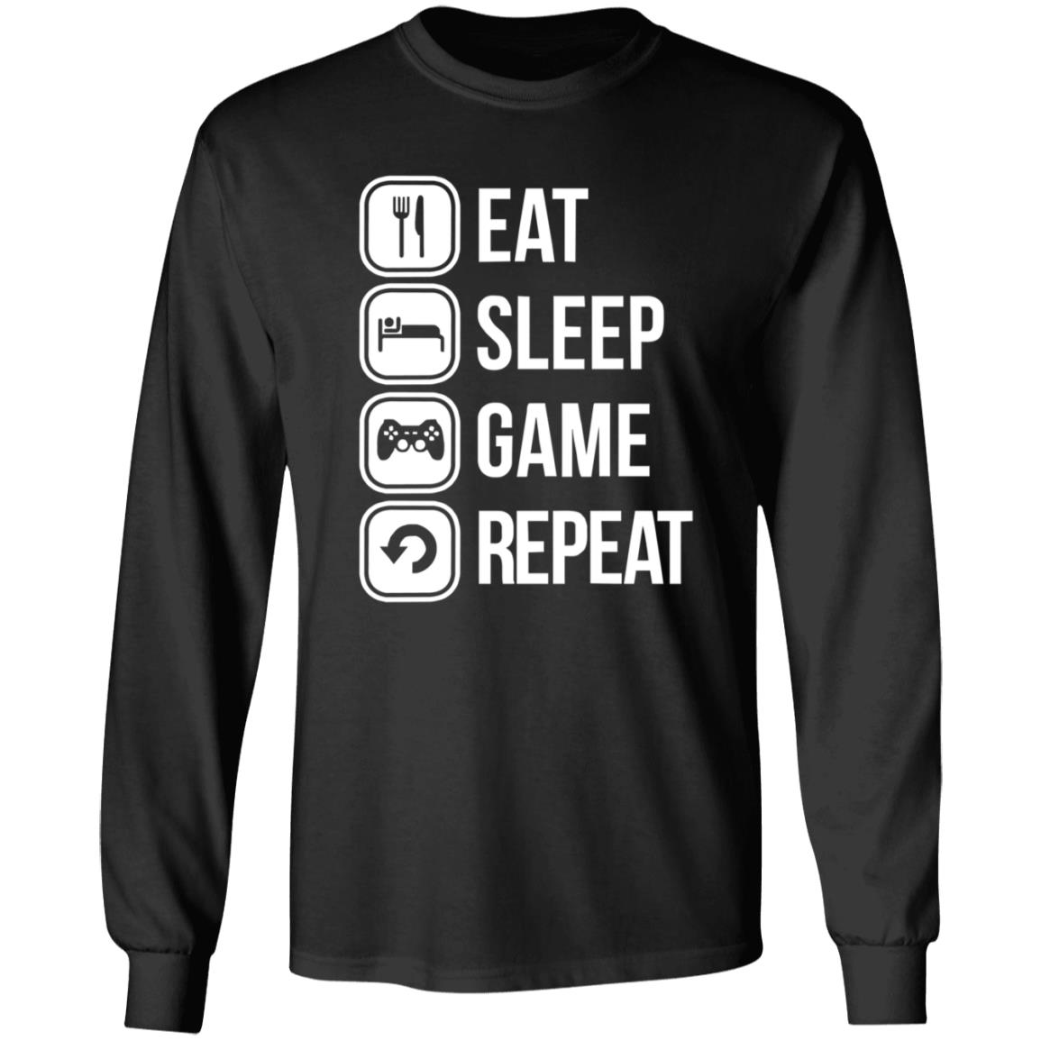 Eat Sleep Game Repeat Shirt Spooky Sweets - Teechipus