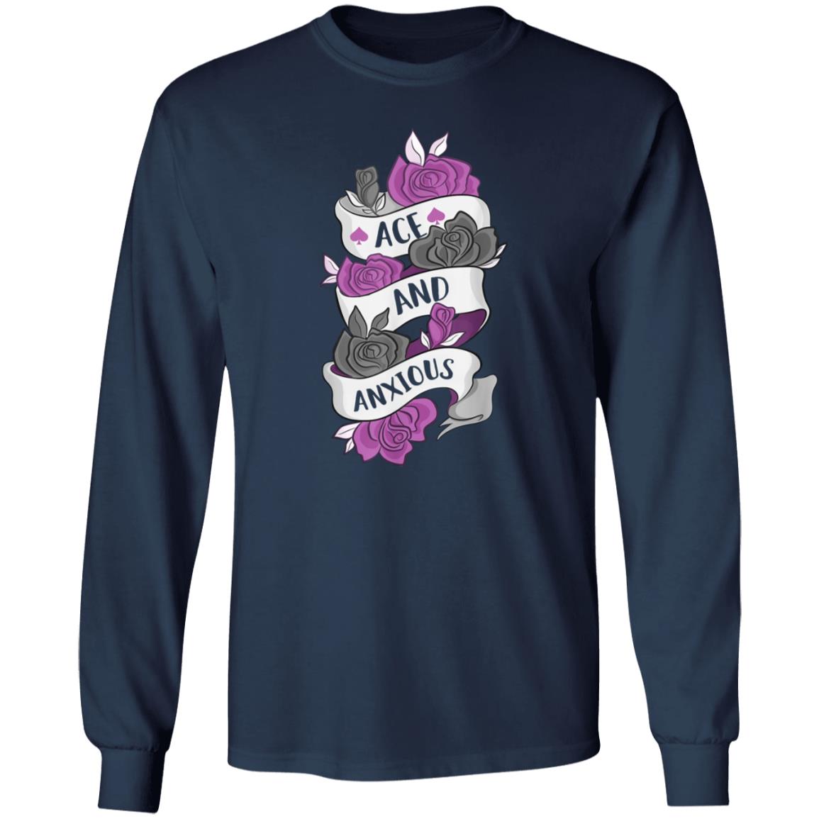 Ace And Anxious Shirt Miladyconfetti Ace And Anxious Shirt Hoodie Sweatshirt - Teechipus