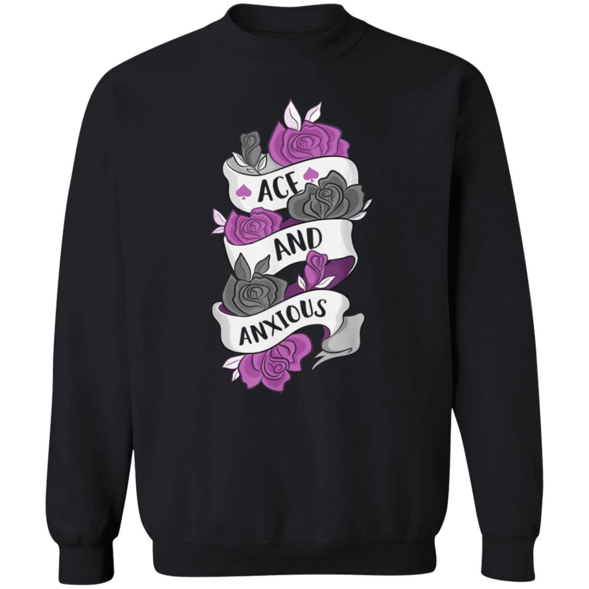 Ace And Anxious Shirt Miladyconfetti Ace And Anxious Shirt Hoodie Sweatshirt - Teechipus
