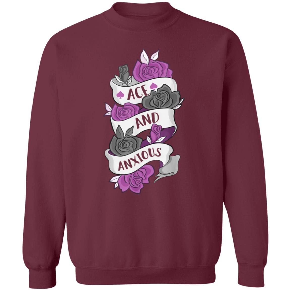 Ace And Anxious Shirt Miladyconfetti Ace And Anxious Shirt Hoodie Sweatshirt - Teechipus