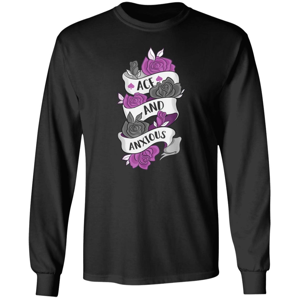 Ace And Anxious Shirt Miladyconfetti Ace And Anxious Shirt Hoodie Sweatshirt - Teechipus