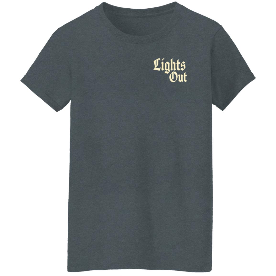 Lights Out Candle Skull Shirt Lights Out Podcast Merch Mile Higher - Teechipus