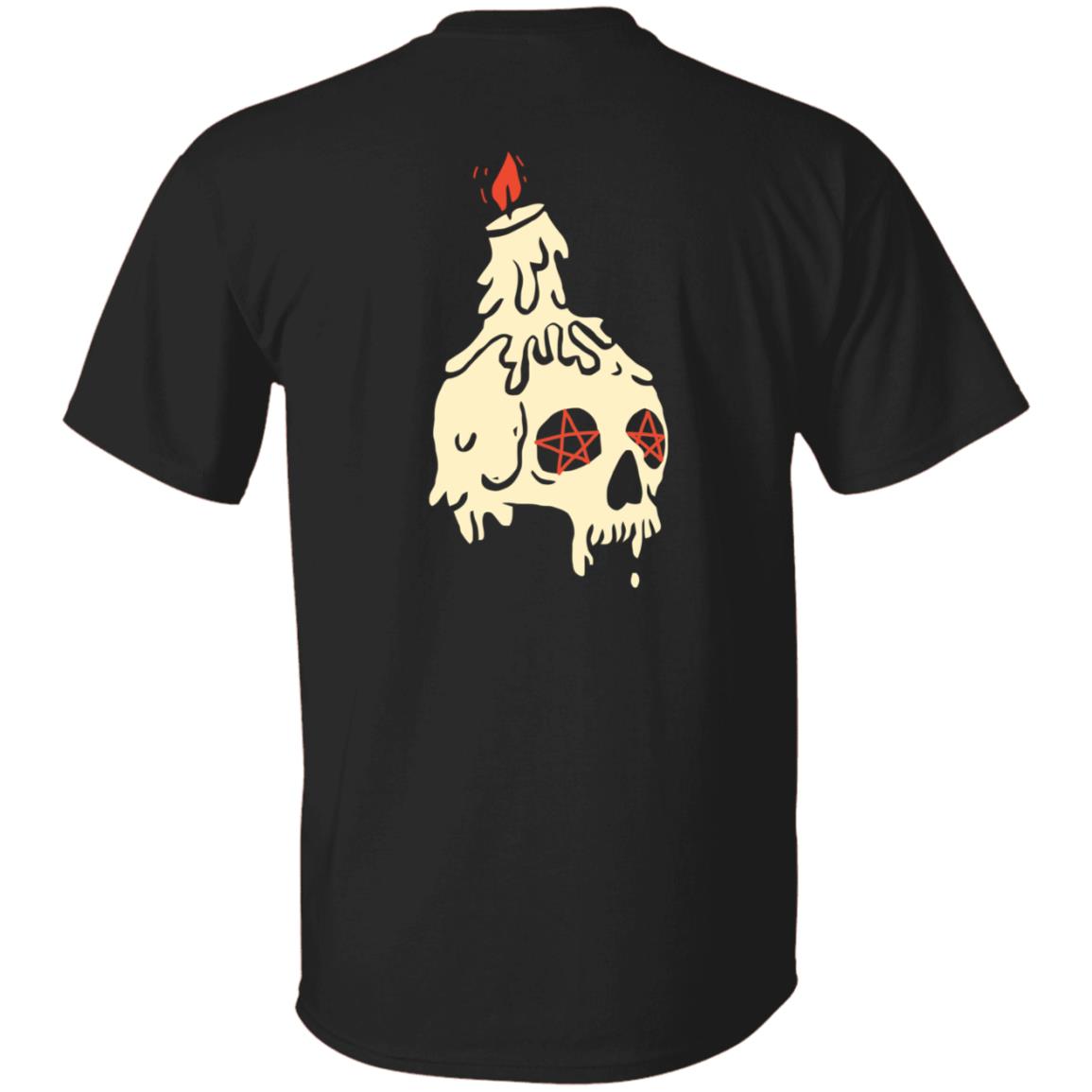 Lights Out Candle Skull Shirt Lights Out Podcast Merch Mile Higher - Teechipus