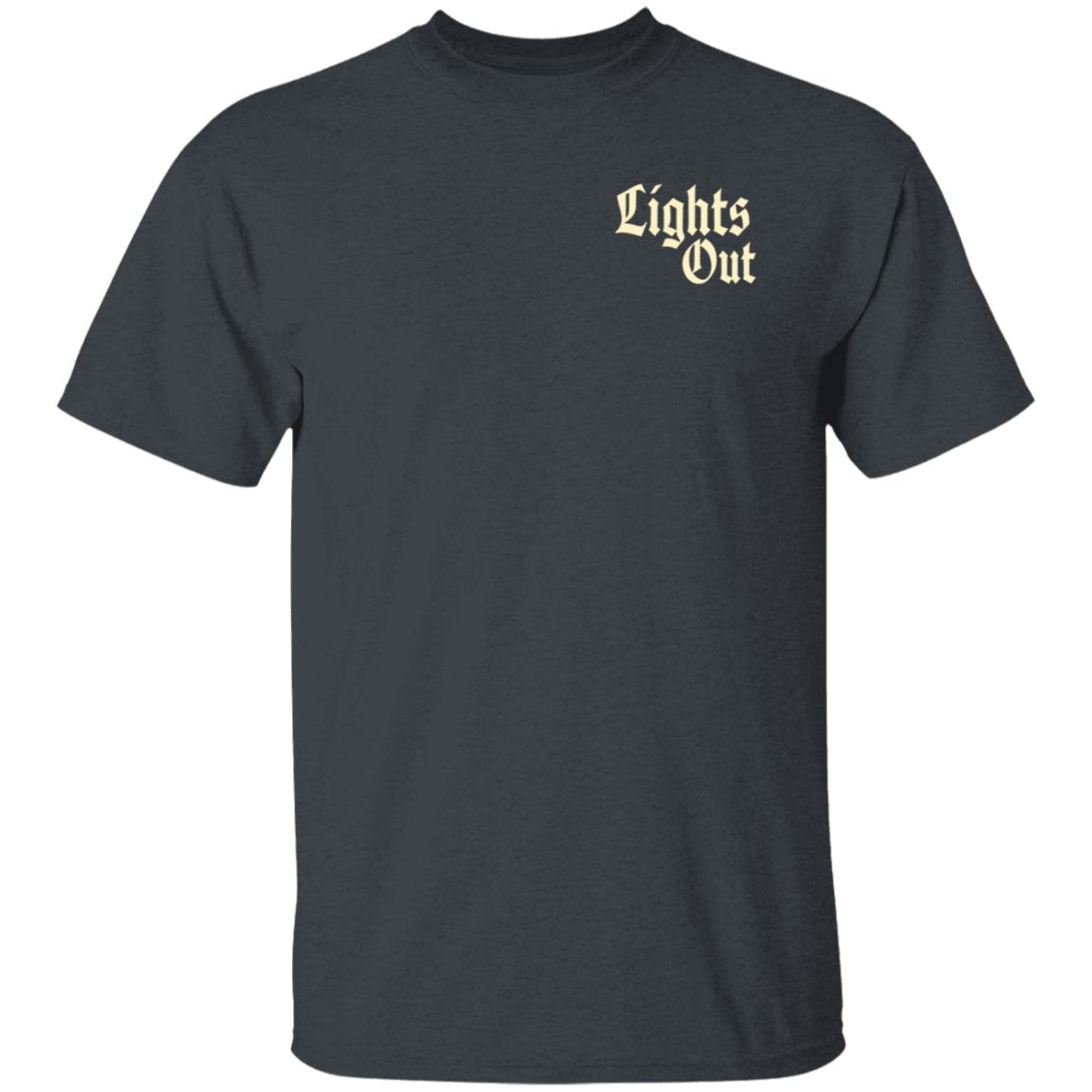 Lights Out Candle Skull Shirt Lights Out Podcast Merch Mile Higher - Teechipus
