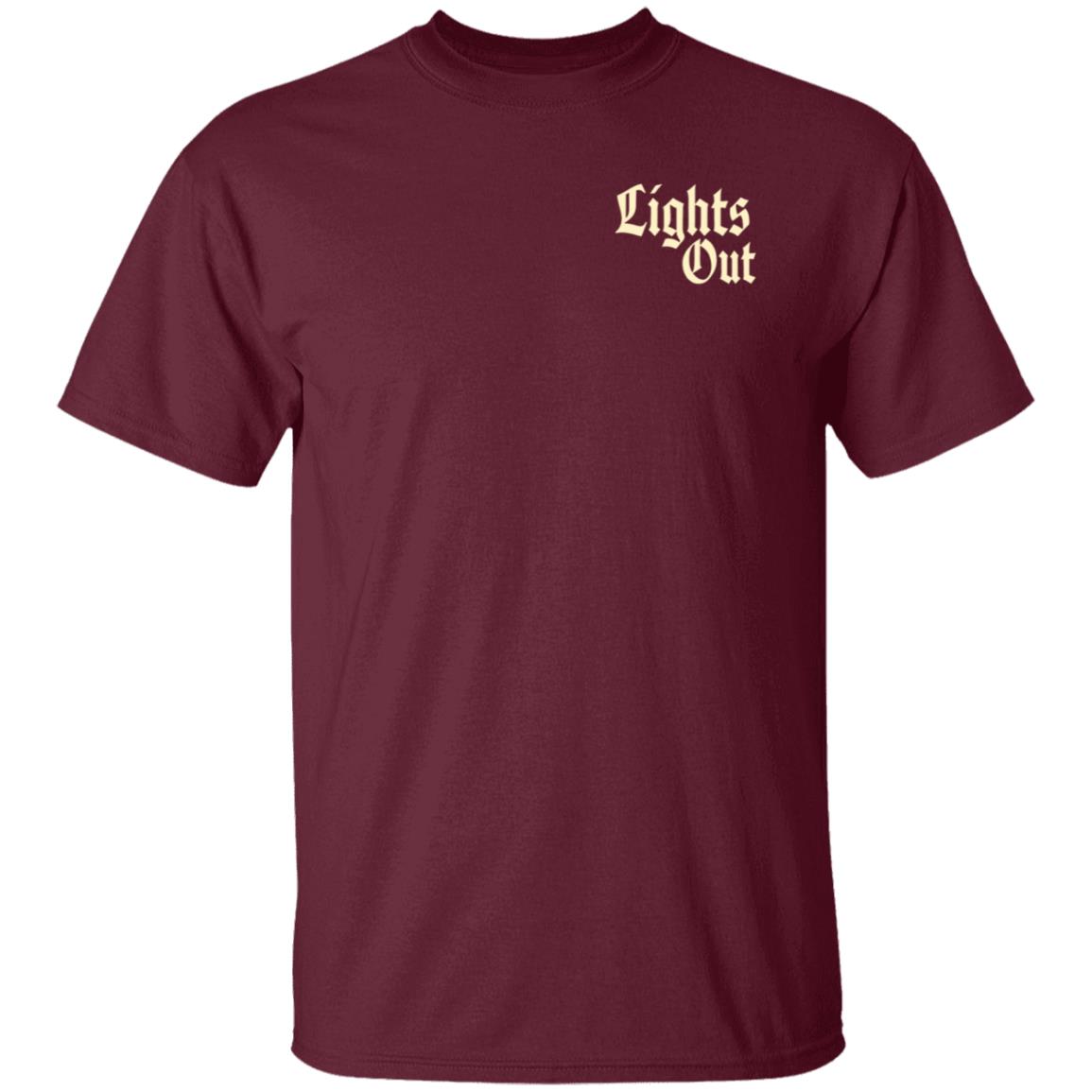 Lights Out Candle Skull Shirt Lights Out Podcast Merch Mile Higher - Teechipus