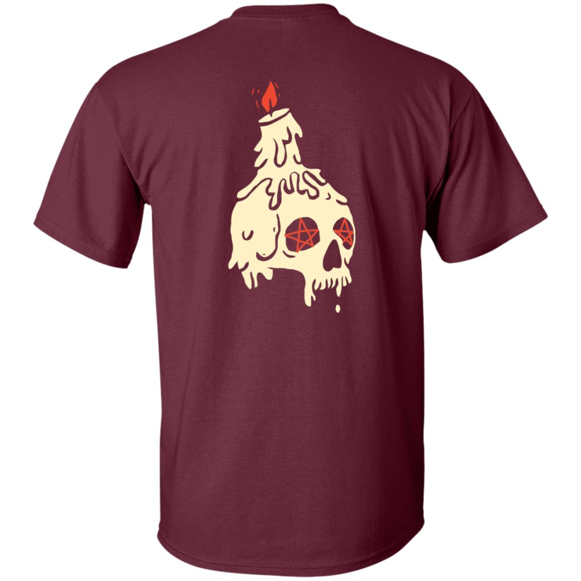 Lights Out Candle Skull Shirt Lights Out Podcast Merch Mile Higher - Teechipus