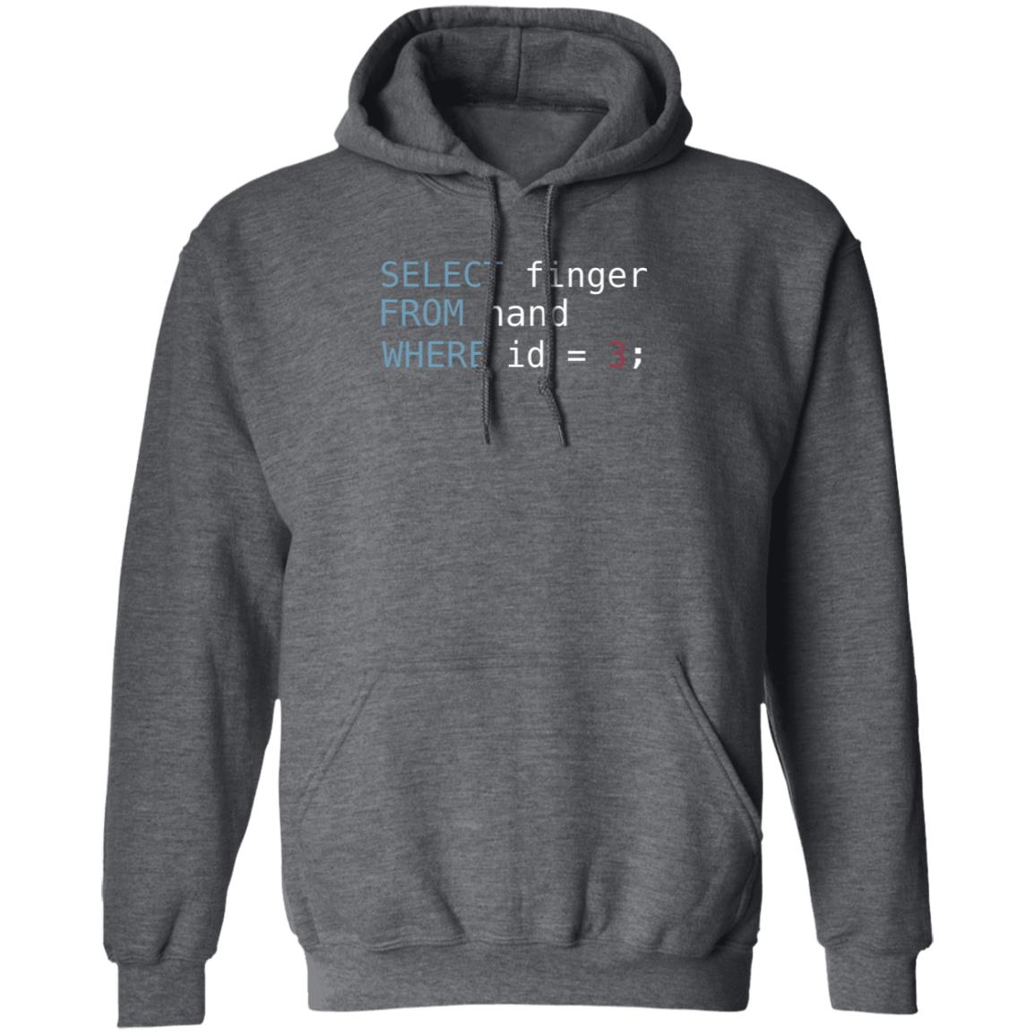 Davinylsmith Select Finger From Hand Where Id Equal 3 Shirt Hoodie Sweatshirt - Teechipus