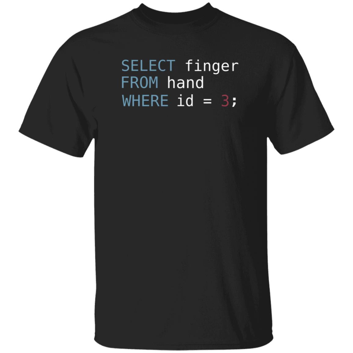 Davinylsmith Select Finger From Hand Where Id Equal 3 Shirt Hoodie Sweatshirt - Teechipus