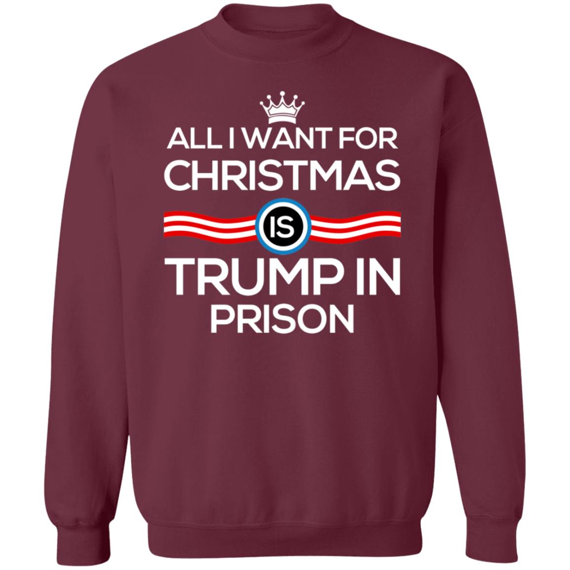 Andy Aohen All I Want For Christmas Is Trump In Prison Shirt - Teechipus