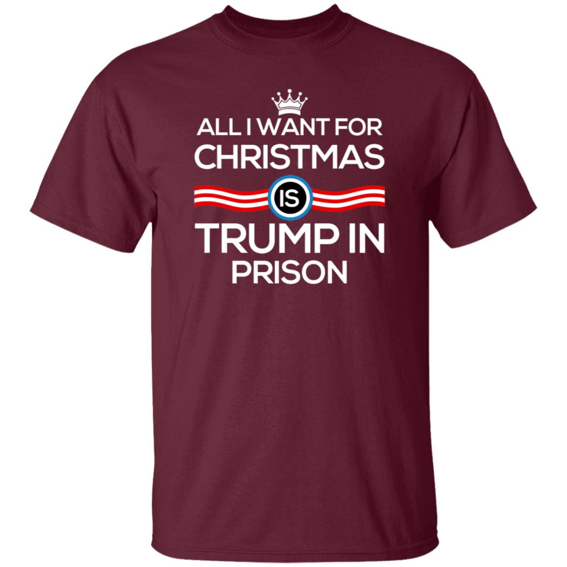 Andy Aohen All I Want For Christmas Is Trump In Prison Shirt - Teechipus