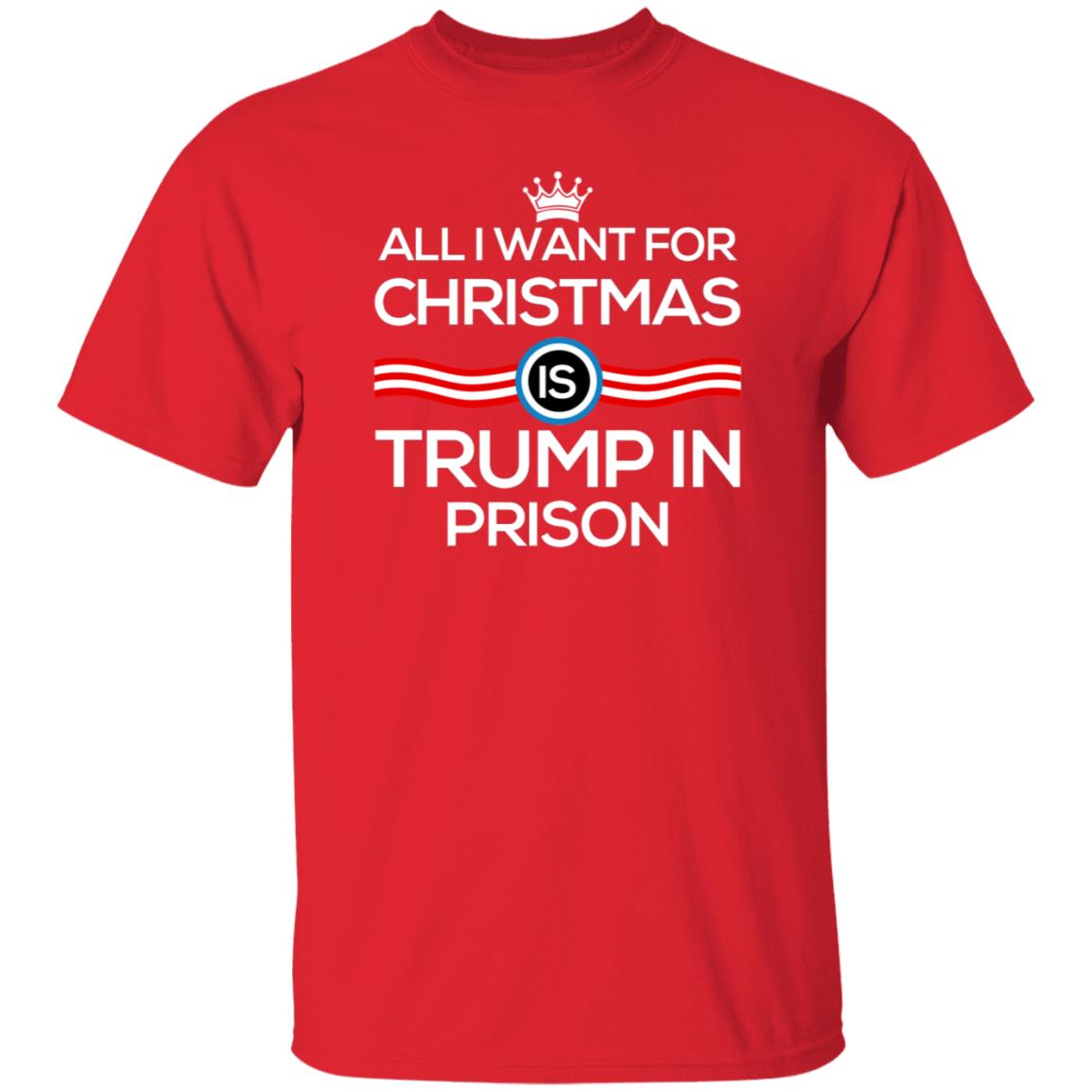 Andy Aohen All I Want For Christmas Is Trump In Prison Shirt - Teechipus