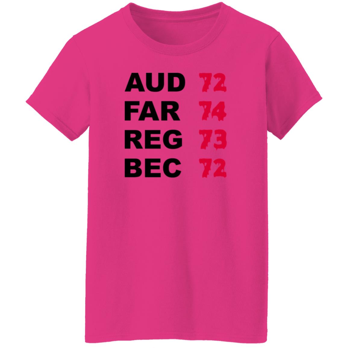 Aud 72 Far 74 Reg 73 Bec 72 Shirt Hoodie Sweatshirt - Teechipus