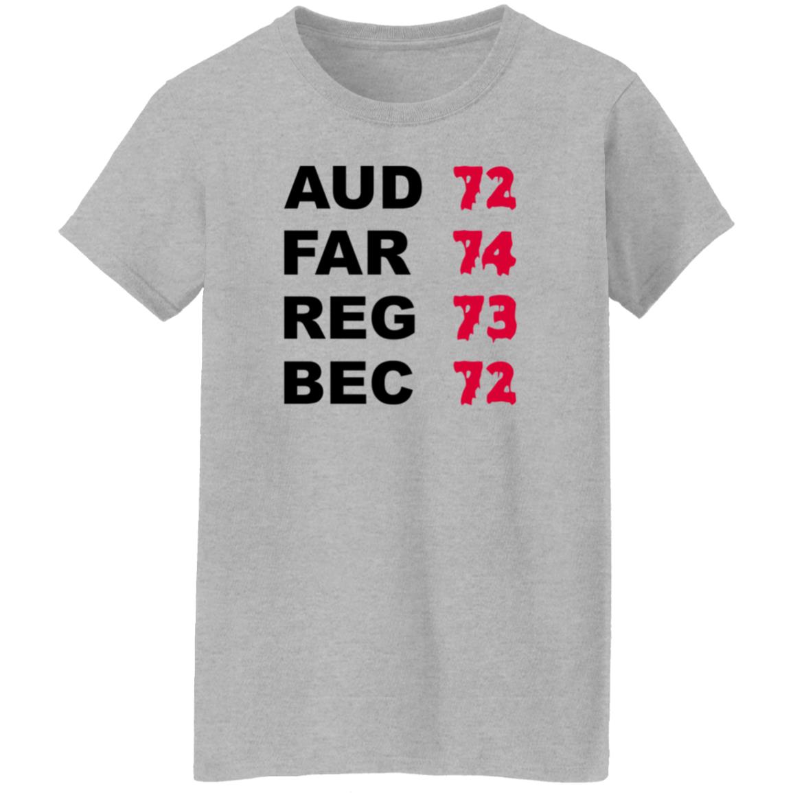 Aud 72 Far 74 Reg 73 Bec 72 Shirt Hoodie Sweatshirt - Teechipus