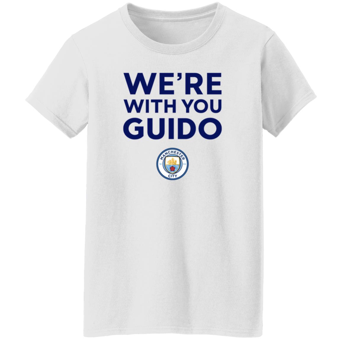 City Chief Pep Guardiola We're With You Guido Flemish Supporter Champions League Shirt Hoodie Sweatshirt - Teechipus
