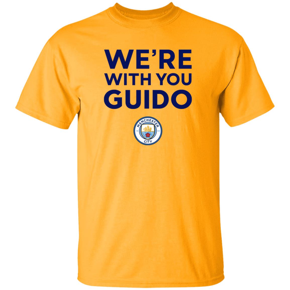 City Chief Pep Guardiola We're With You Guido Flemish Supporter Champions League Shirt Hoodie Sweatshirt - Teechipus