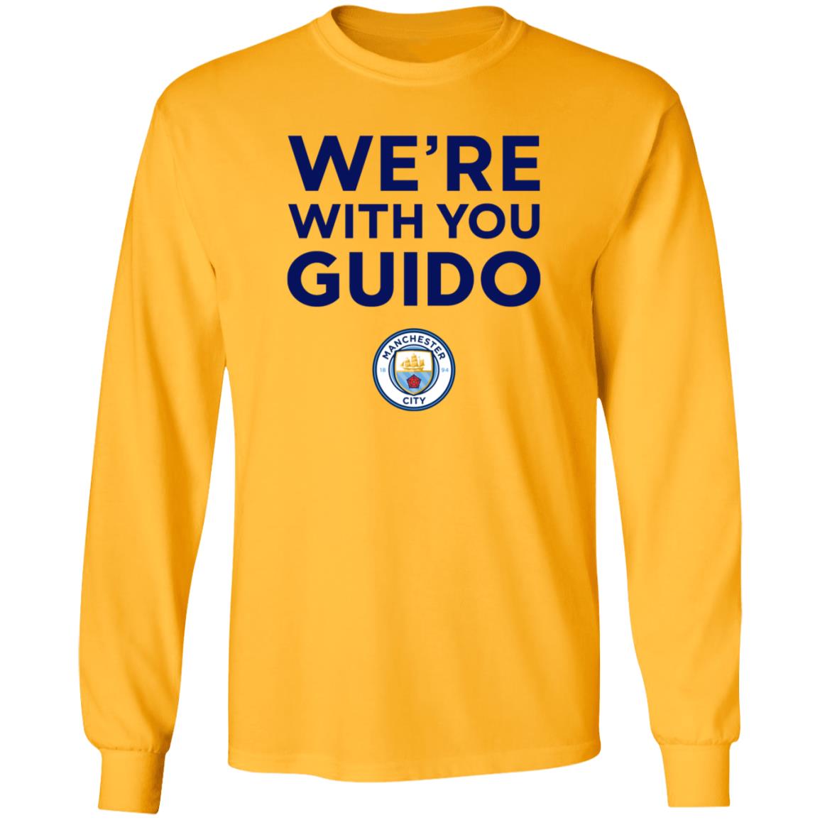 City Chief Pep Guardiola We're With You Guido Flemish Supporter Champions League Shirt Hoodie Sweatshirt - Teechipus