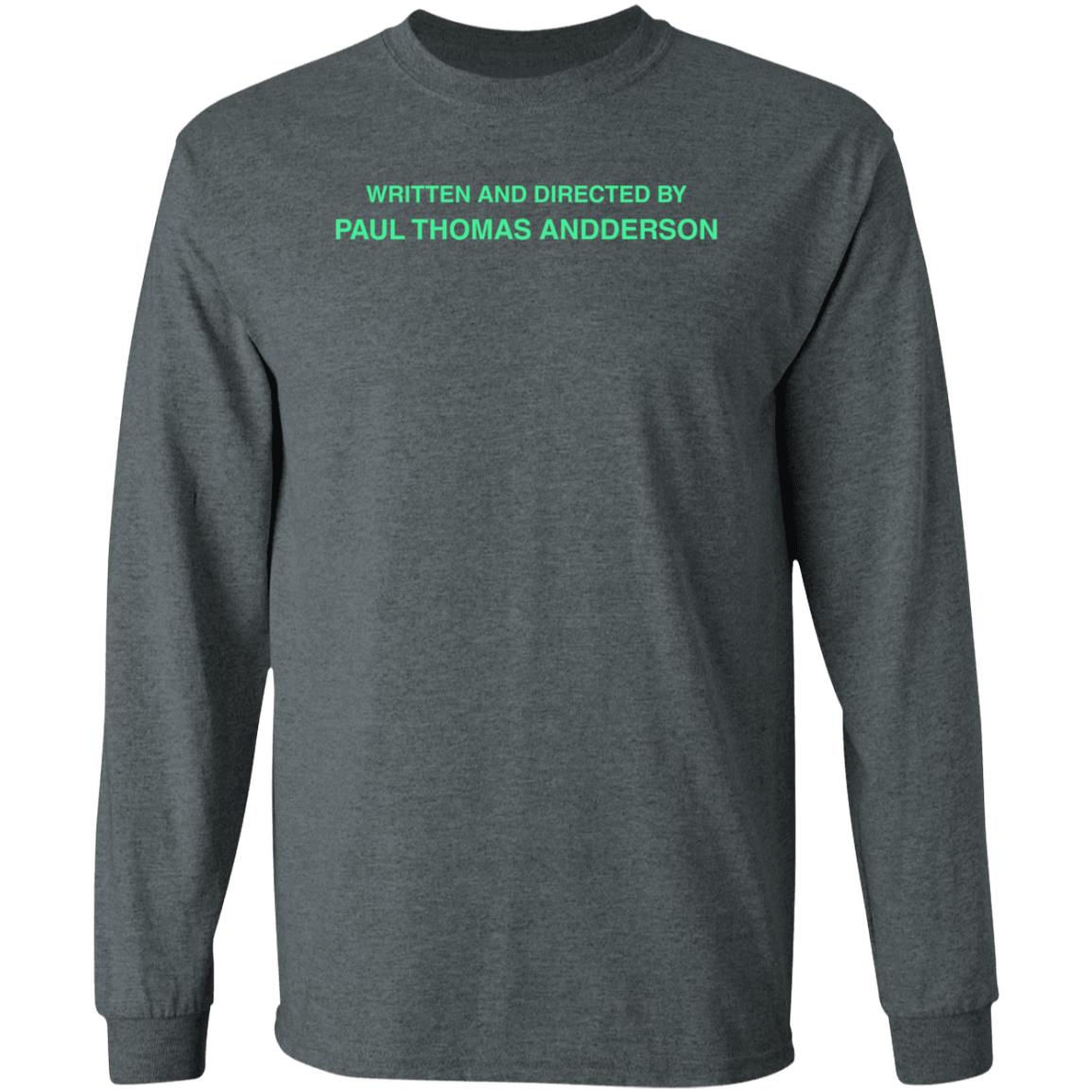 Superyaki Merch Written And Directed By Paul Thomas Anderson Sweatshirt - Teechipus