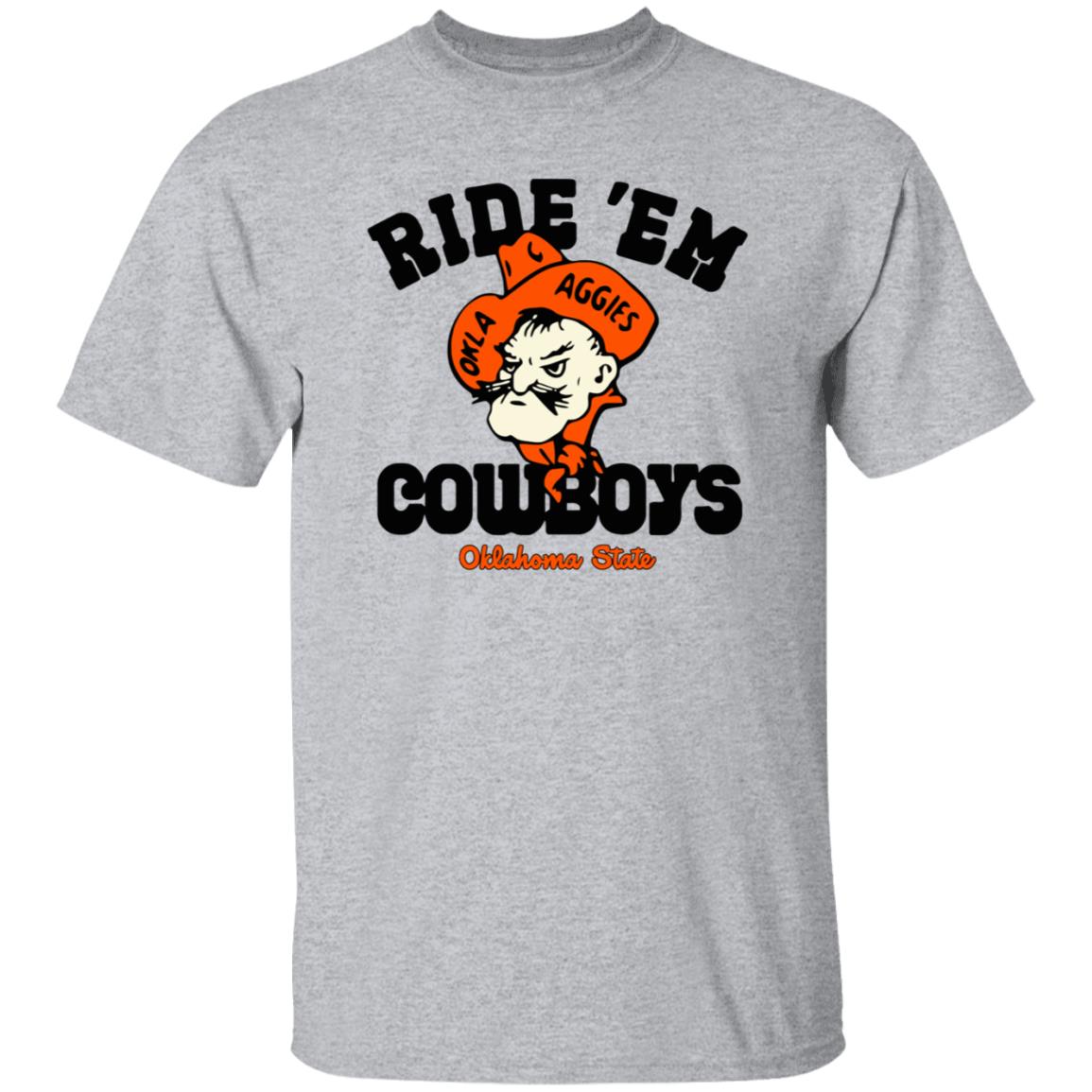 Homefield Apparel Osu Ride 'Em Cowboys Oklahoma State Shirt - Teechipus