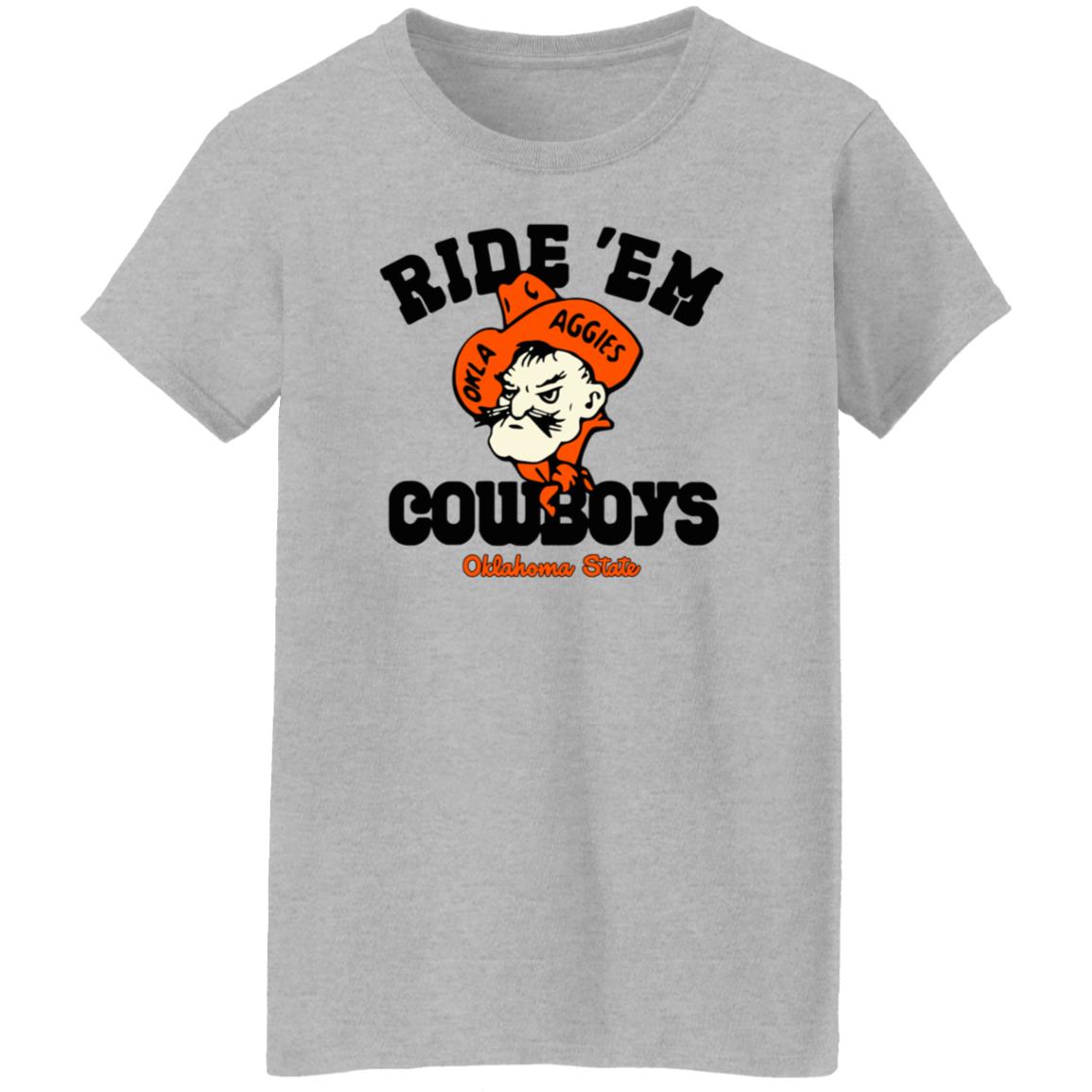 Homefield Apparel Osu Ride 'Em Cowboys Oklahoma State Shirt - Teechipus