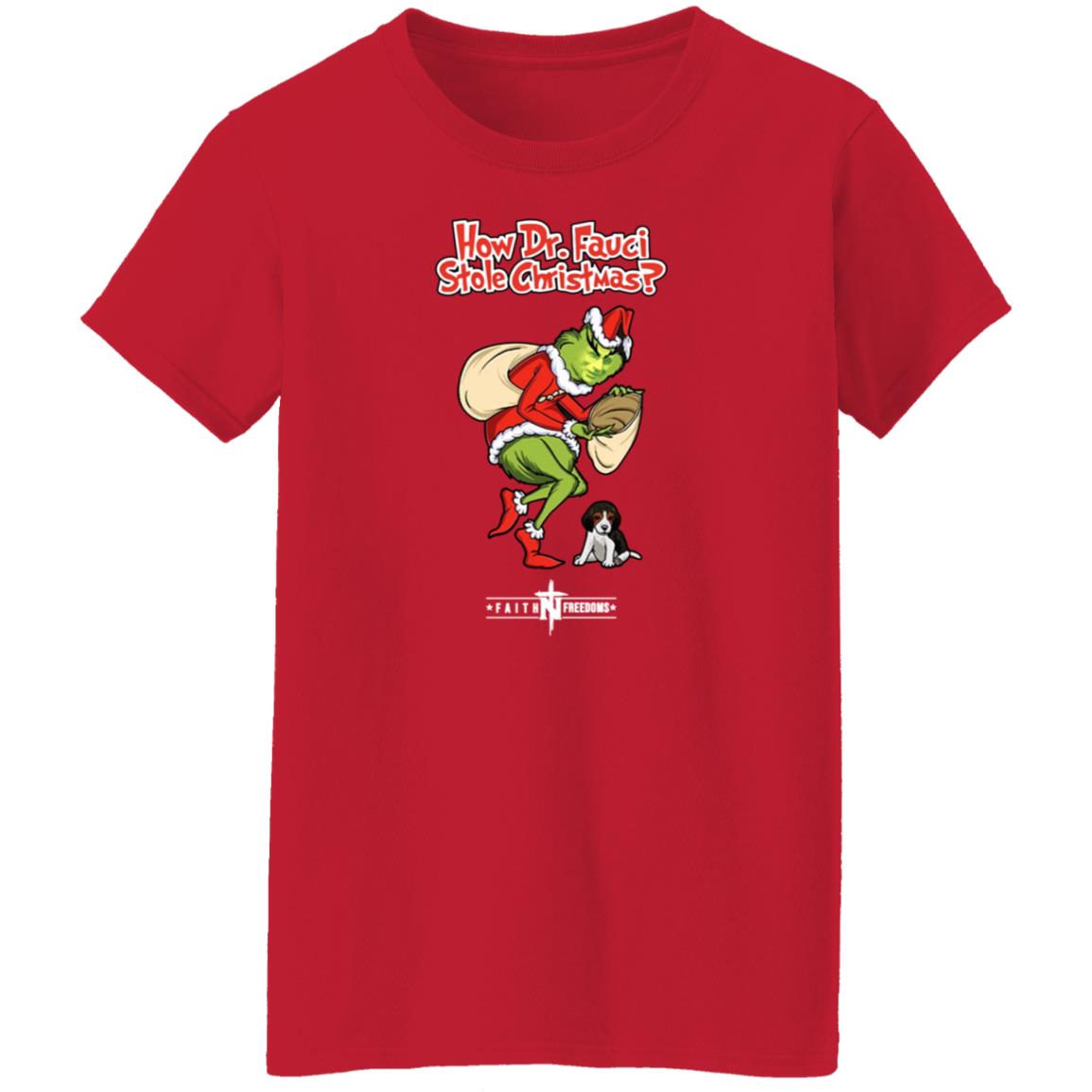 Matt Couch How Dr Fauci Stole Christmas Shirt Faithnfreedoms Merch - Teechipus