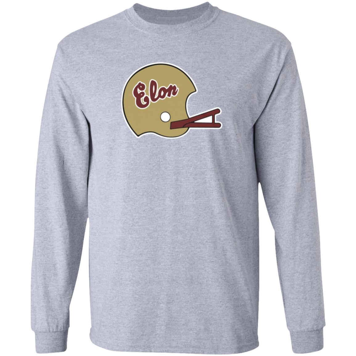 Wes Durham Elon Football 1980'S Helmet Shirt Breakingt Merch Elon Football 1980'S Helmet Shirt - Teechipus