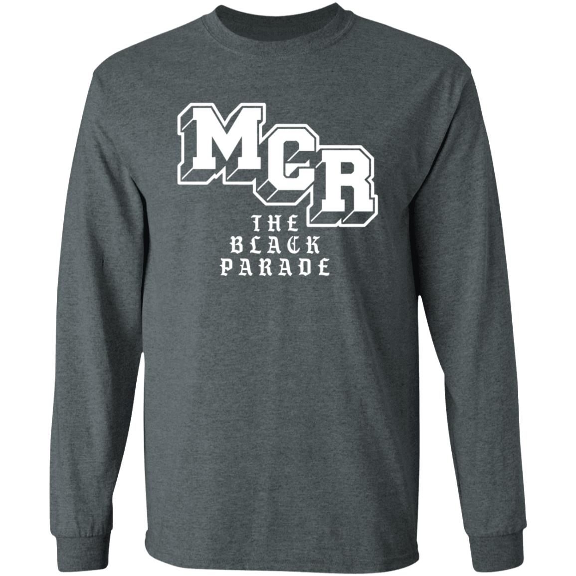 My Chemical Romance Merch Block Parade Text Shirt Mcr The Black Parade Shirt - Teechipus