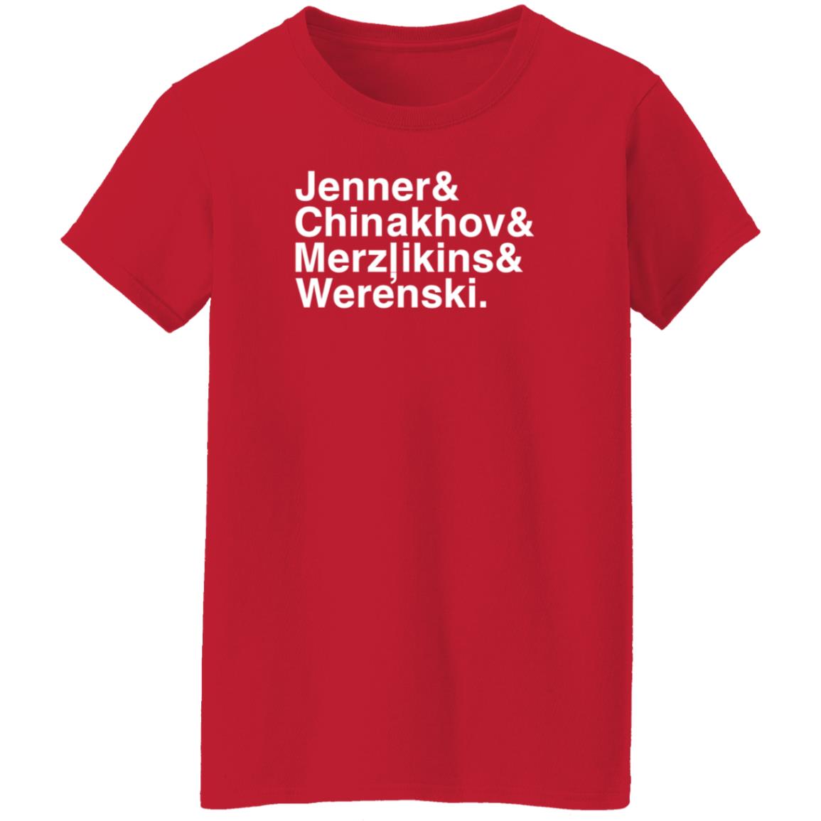 Jenner Chinakhov Merzlikins Werenski Shirt Bluejackets - Teechipus